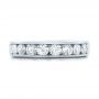 18k White Gold 18k White Gold Custom Channel Set Diamond Anniversary Band - Top View -  102145 - Thumbnail