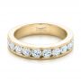 18k Yellow Gold 18k Yellow Gold Custom Channel Set Diamond Anniversary Band - Flat View -  102145 - Thumbnail