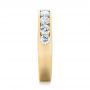 14k Yellow Gold 14k Yellow Gold Custom Channel Set Diamond Anniversary Band - Side View -  102145 - Thumbnail