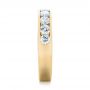 14k Yellow Gold 14k Yellow Gold Custom Channel Set Diamond Anniversary Band - Side View -  102145 - Thumbnail