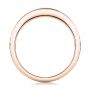 14k Rose Gold 14k Rose Gold Custom Channel Set Diamond And Hand Engraved Wedding Band - Front View -  101643 - Thumbnail