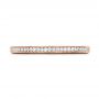 14k Rose Gold 14k Rose Gold Custom Channel Set Diamond And Hand Engraved Wedding Band - Top View -  101643 - Thumbnail