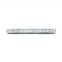 18k White Gold Custom Channel Set Diamond And Hand Engraved Wedding Band - Top View -  101643 - Thumbnail