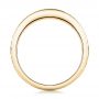 14k Yellow Gold 14k Yellow Gold Custom Channel Set Diamond And Hand Engraved Wedding Band - Front View -  101643 - Thumbnail