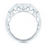  Platinum Platinum Custom Contour Diamond Wedding Band - Front View -  105765 - Thumbnail