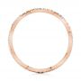 14k Rose Gold 14k Rose Gold Custom Criss Cross Diamond Wedding Band - Front View -  104743 - Thumbnail