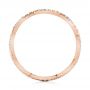 18k Rose Gold 18k Rose Gold Custom Criss Cross Diamond Wedding Band - Front View -  104743 - Thumbnail