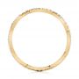 14k Yellow Gold 14k Yellow Gold Custom Criss Cross Diamond Wedding Band - Front View -  104743 - Thumbnail