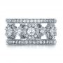 14k White Gold Custom Diamond Anniversary Band - Top View -  1404 - Thumbnail