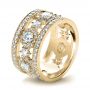 14k Yellow Gold 14k Yellow Gold Custom Diamond Anniversary Band - Three-Quarter View -  1404 - Thumbnail