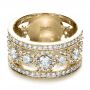 14k Yellow Gold 14k Yellow Gold Custom Diamond Anniversary Band - Flat View -  1404 - Thumbnail