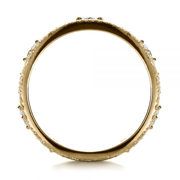 14k Yellow Gold 14k Yellow Gold Custom Diamond Anniversary Band - Front View - 1404