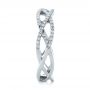  Platinum Platinum Custom Diamond Criss-cross Wedding Band - Side View -  102233 - Thumbnail