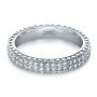  Platinum Custom Diamond Eternity Band - Flat View -  1392 - Thumbnail