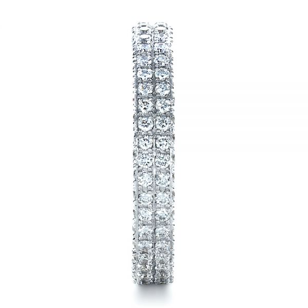  Platinum Custom Diamond Eternity Band - Side View -  1392