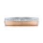 14k Rose Gold And 14K Gold Custom Diamond Eternity Two-tone Wedding Band - Top View -  102133 - Thumbnail