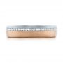 14k Rose Gold And 18K Gold 14k Rose Gold And 18K Gold Custom Diamond Eternity Two-tone Wedding Band - Top View -  102133 - Thumbnail