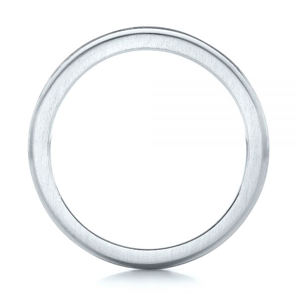 Platinum And 14K Gold Platinum And 14K Gold Custom Diamond Eternity Two-tone Wedding Band - Front View - 102133
