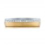 14k Yellow Gold And Platinum 14k Yellow Gold And Platinum Custom Diamond Eternity Two-tone Wedding Band - Top View -  102133 - Thumbnail