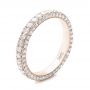 18k Rose Gold Custom Diamond Eternity Wedding Band