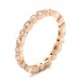 18k Rose Gold 18k Rose Gold Custom Diamond Eternity Wedding Band - Three-Quarter View -  102132 - Thumbnail