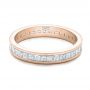 14k Rose Gold 14k Rose Gold Custom Diamond Eternity Wedding Band - Flat View -  102096 - Thumbnail