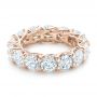 18k Rose Gold 18k Rose Gold Custom Diamond Eternity Wedding Band - Flat View -  102342 - Thumbnail