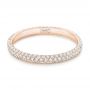 18k Rose Gold 18k Rose Gold Custom Diamond Eternity Wedding Band - Flat View -  102817 - Thumbnail