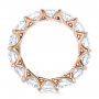 18k Rose Gold 18k Rose Gold Custom Diamond Eternity Wedding Band - Front View -  102342 - Thumbnail