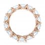 18k Rose Gold 18k Rose Gold Custom Diamond Eternity Wedding Band - Front View -  102342 - Thumbnail