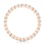 18k Rose Gold 18k Rose Gold Custom Diamond Eternity Wedding Band - Front View -  102370 - Thumbnail