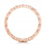 14k Rose Gold 14k Rose Gold Custom Diamond Eternity Wedding Band - Front View -  102918 - Thumbnail