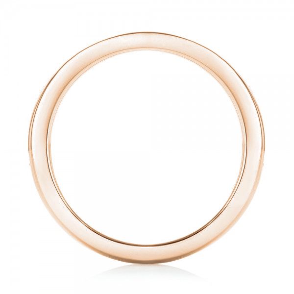 18k Rose Gold 18k Rose Gold Custom Diamond Eternity Wedding Band - Front View - 103033