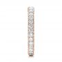 14k Rose Gold 14k Rose Gold Custom Diamond Eternity Wedding Band - Side View -  101747 - Thumbnail