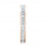 18k Rose Gold 18k Rose Gold Custom Diamond Eternity Wedding Band - Side View -  102096 - Thumbnail