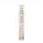 18k Rose Gold 18k Rose Gold Custom Diamond Eternity Wedding Band - Side View -  102096 - Thumbnail