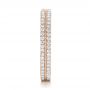 18k Rose Gold 18k Rose Gold Custom Diamond Eternity Wedding Band - Side View -  102173 - Thumbnail