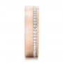 18k Rose Gold 18k Rose Gold Custom Diamond Eternity Wedding Band - Side View -  102284 - Thumbnail