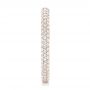 14k Rose Gold 14k Rose Gold Custom Diamond Eternity Wedding Band - Side View -  102817 - Thumbnail