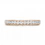 14k Rose Gold 14k Rose Gold Custom Diamond Eternity Wedding Band - Top View -  101747 - Thumbnail