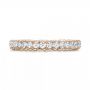 14k Rose Gold 14k Rose Gold Custom Diamond Eternity Wedding Band - Top View -  101747 - Thumbnail