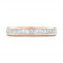 18k Rose Gold 18k Rose Gold Custom Diamond Eternity Wedding Band - Top View -  102096 - Thumbnail