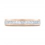 18k Rose Gold 18k Rose Gold Custom Diamond Eternity Wedding Band - Top View -  102096 - Thumbnail