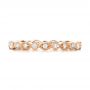 18k Rose Gold 18k Rose Gold Custom Diamond Eternity Wedding Band - Top View -  102132 - Thumbnail