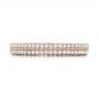 14k Rose Gold 14k Rose Gold Custom Diamond Eternity Wedding Band - Top View -  102173 - Thumbnail