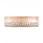 18k Rose Gold 18k Rose Gold Custom Diamond Eternity Wedding Band - Top View -  102284 - Thumbnail