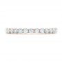 14k Rose Gold 14k Rose Gold Custom Diamond Eternity Wedding Band - Top View -  102370 - Thumbnail