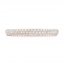 18k Rose Gold 18k Rose Gold Custom Diamond Eternity Wedding Band - Top View -  102817 - Thumbnail
