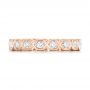 18k Rose Gold 18k Rose Gold Custom Diamond Eternity Wedding Band - Top View -  102918 - Thumbnail