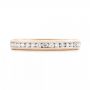 14k Rose Gold 14k Rose Gold Custom Diamond Eternity Wedding Band - Top View -  103033 - Thumbnail